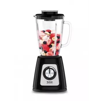 Stalo blenderis Tefal BlendForce II BL4388 — 800 W, 1,25 L stiklinis indas, ledo smulkinimas, juodas/šlifuotas plienas