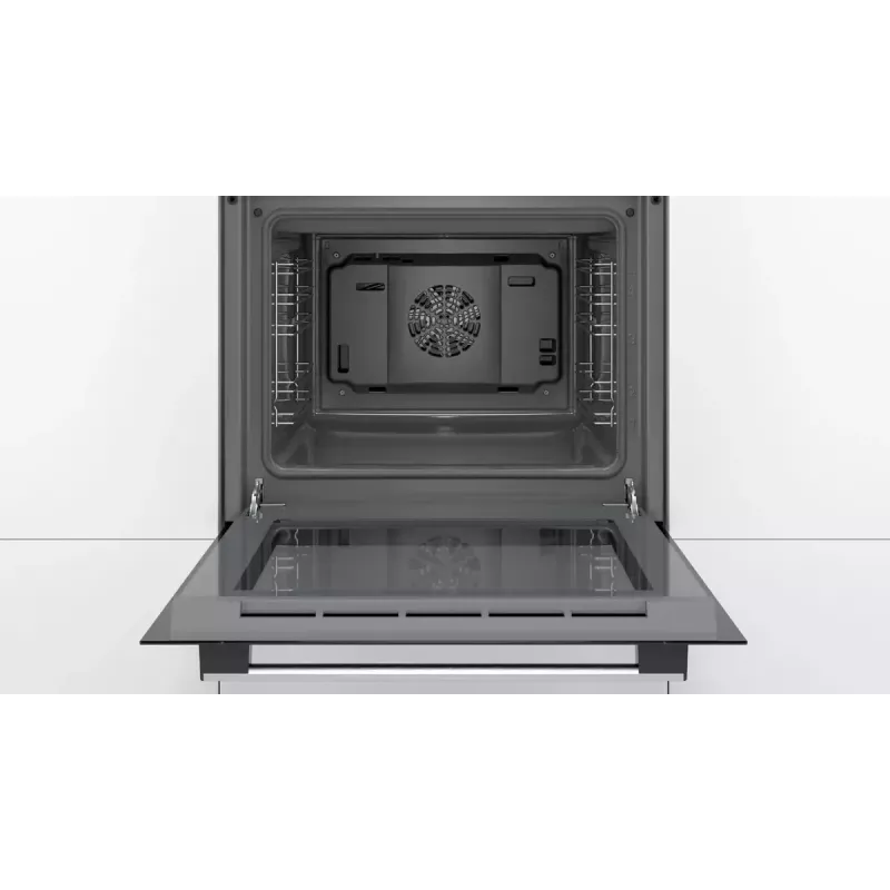 Įmontuojama orkaitė Bosch Serie 2 HBF010BR1S, elektrinė, 66 l, nerūdijantis plienas, sukamosios rankenėlės