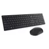 DELL Pro belaidė klaviatūra ir pelė - KM5221W - US International (QWERTY) - Juoda - (RTL BOX)