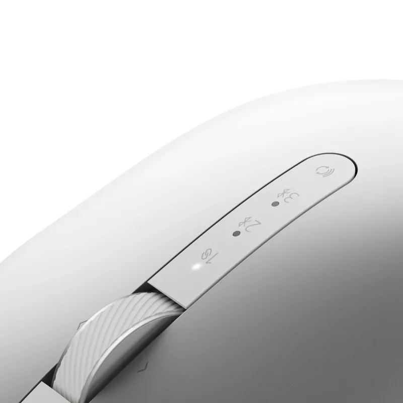 DELL Pro Premium Compact Mouse - MS7421W - Platininė sidabrinė, ambidekstrinė, optinė, RF belaidis + Bluetooth, 1600 DPI, Platinum, Silver (atidaryta pakuotė)