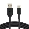 USB kabelis Belkin CAB001BT0MBK 0,15 m USB A į USB C juodas