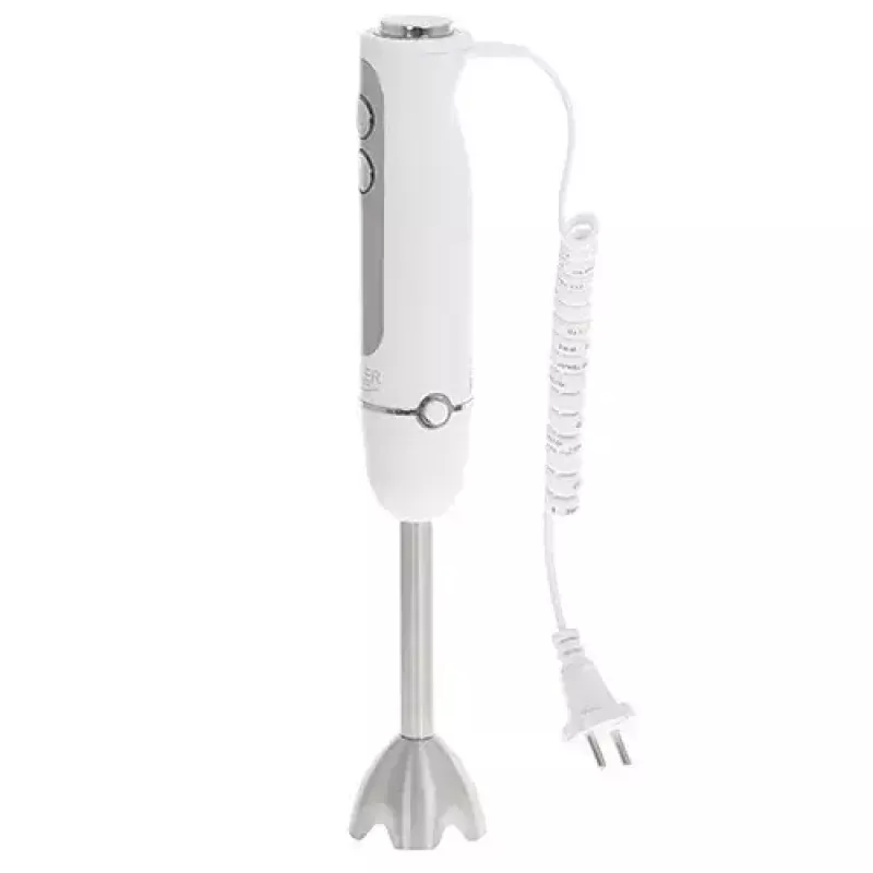 Panardintuvas Adler AD 4625w – rankinis blenderis, 5 greičiai, turbo, 1500 W, nerūdijančio plieno antgalis, sidabrinis/baltas
