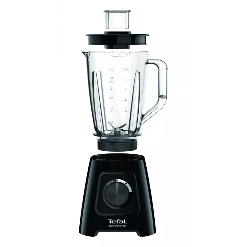 Stalo blenderis Tefal BL4208 – 600 W, 1,25 l plastikinis indas, 2 greičiai, ledo smulkinimas, juodas