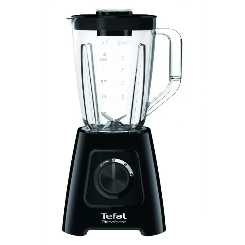 Stalo blenderis Tefal BL4208 – 600 W, 1,25 l plastikinis indas, 2 greičiai, ledo smulkinimas, juodas