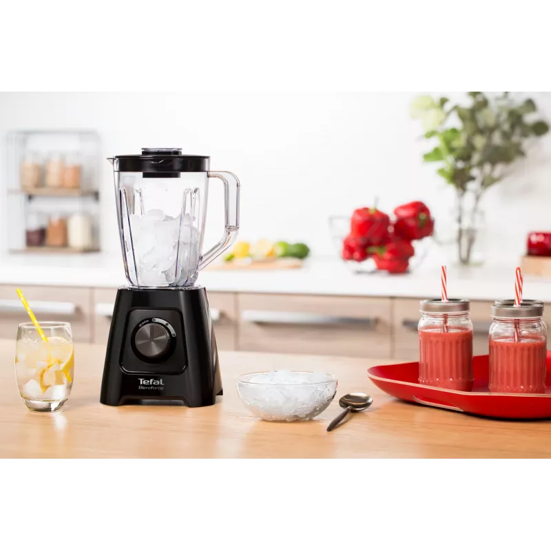 Stalo blenderis Tefal BL4208 – 600 W, 1,25 l plastikinis indas, 2 greičiai, ledo smulkinimas, juodas