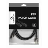 Gembird PP6-2M/BK Cat6 FTP tinklo kabelis (patch), 2 m, juodas