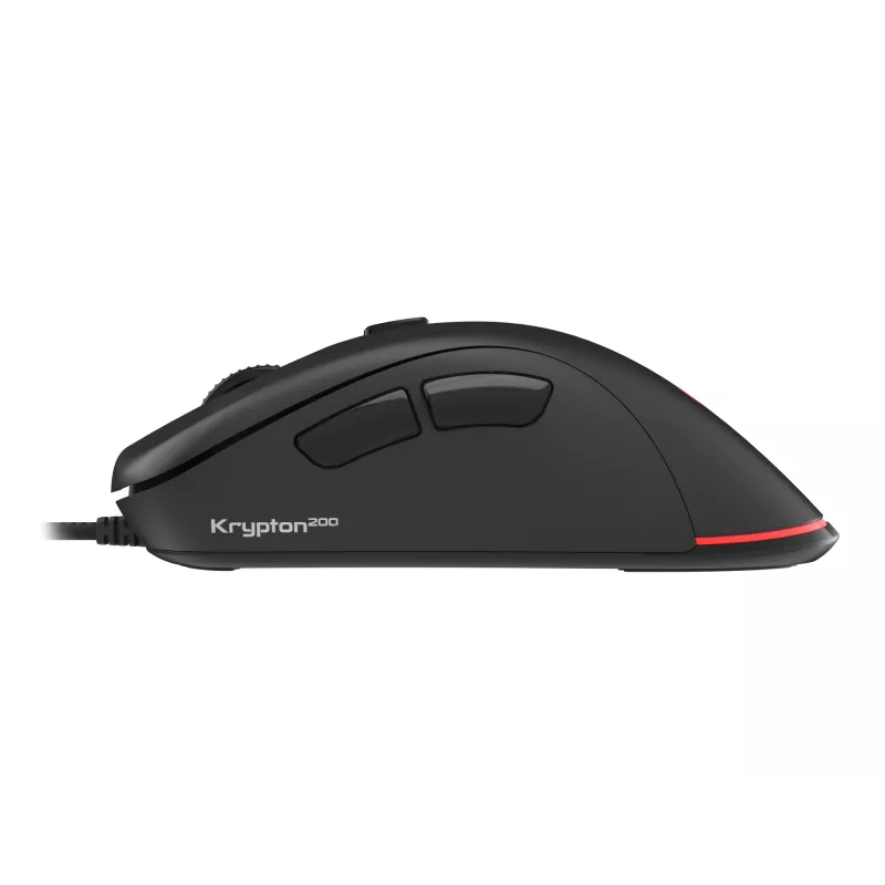 GENESIS Krypton 200 žaidimų pelė, dešinei rankai, USB-A, optinė, 6400 DPI