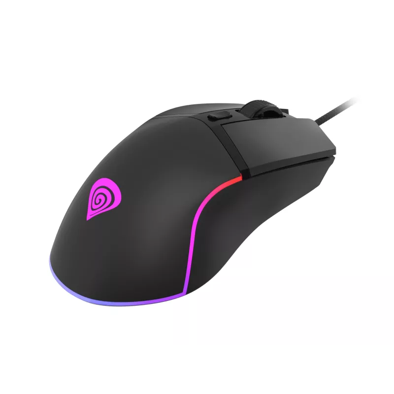 Pelė GENESIS Krypton 220 žaidimams, dešinei rankai, USB Type-A, optinė, 6400 DPI