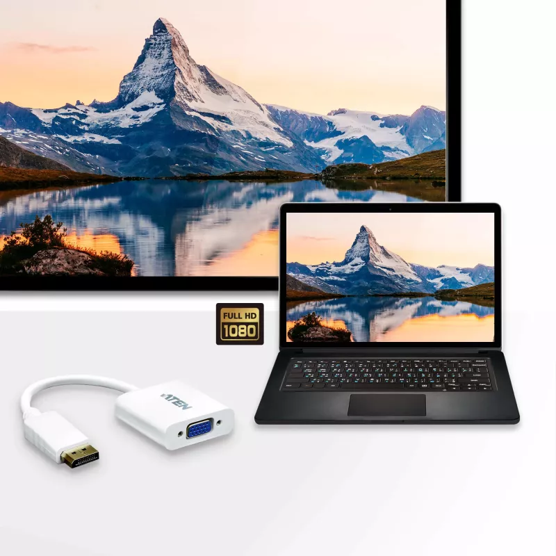 ATEN VC925 DisplayPort į VGA keitiklis, iki 1920x1200 @60Hz