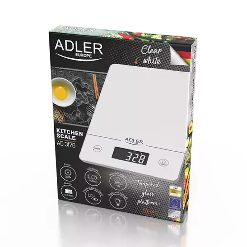 Elektrinės virtuvinės svarstyklės Adler AD 3170