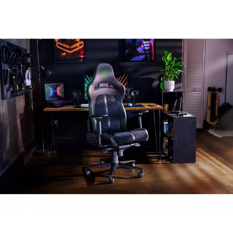 Žaidimų kėdė Razer Enki su apmušta sėdyne Juoda, 136 kg, 670x680x1380 mm