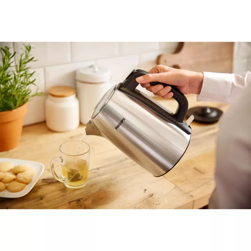 Philips Viva Collection HD9351/90 virdulys, 1,7 l, 2020 W, metalinis, vandens lygio indikatorius, belaidis, filtras