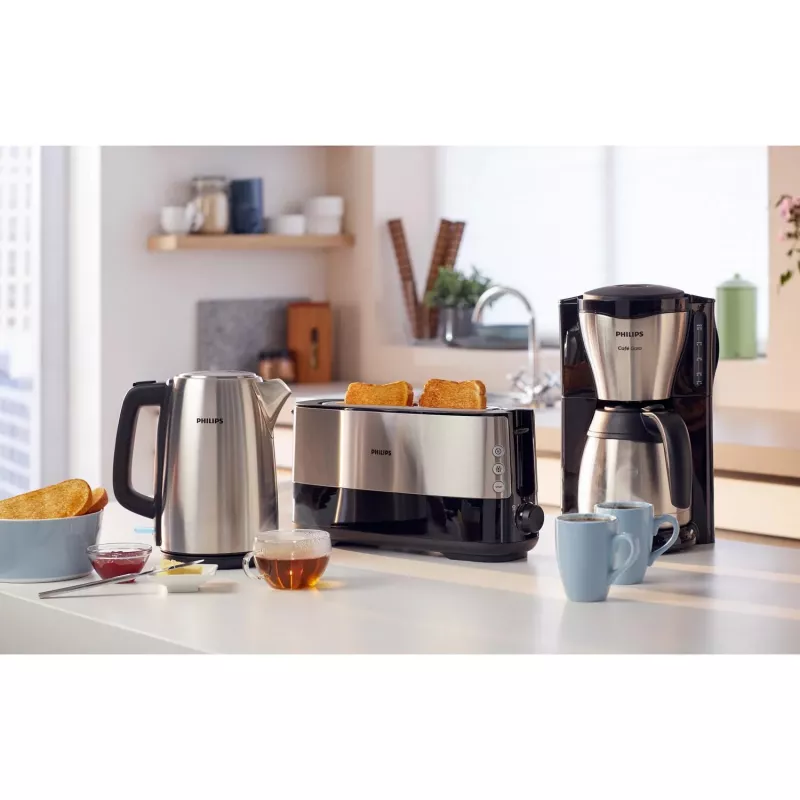 Philips Viva Collection HD9351/90 virdulys, 1,7 l, 2020 W, metalinis, vandens lygio indikatorius, belaidis, filtras