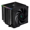 Oro aušintuvas DeepCool AK620, 12 cm, du 120 mm ventiliatoriai, 6 šilumos vamzdeliai, TDP 260 W, PWM, FDB, aukštis 160 mm, juodas