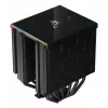 Oro aušintuvas DeepCool AK620, 12 cm, du 120 mm ventiliatoriai, 6 šilumos vamzdeliai, TDP 260 W, PWM, FDB, aukštis 160 mm, juodas