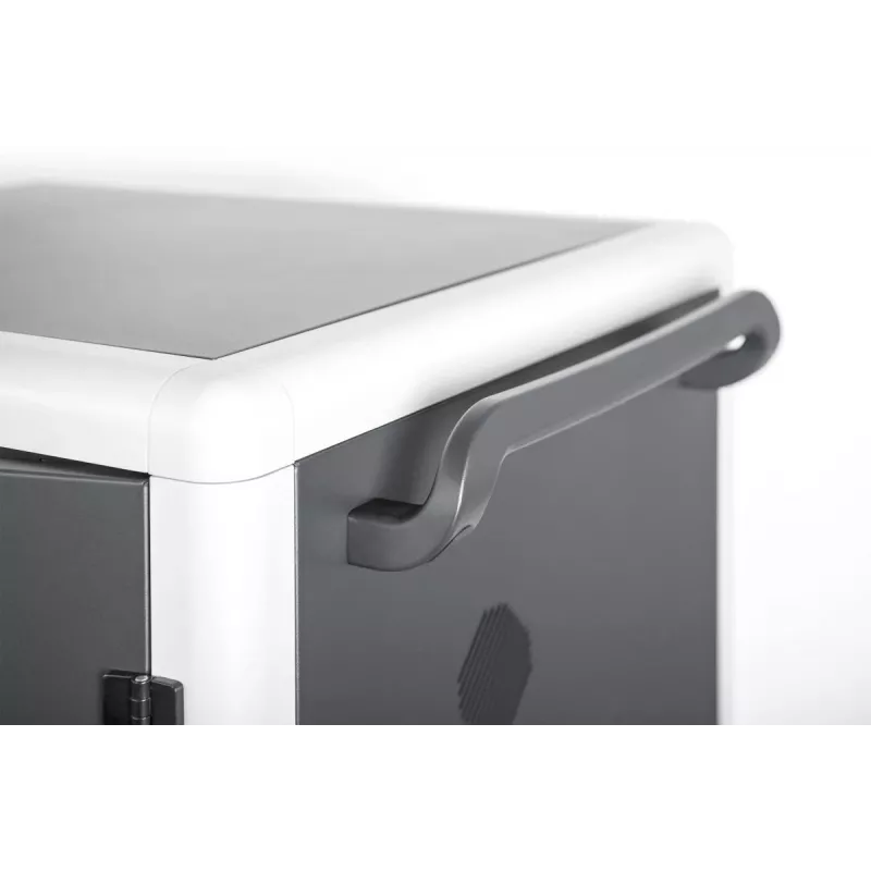 DIGITUS Įkrovimo vežimėlis 30 vietų, 15,6 col., juodas 1100 x 700 x 650 mm, su USB, PDU, ventiliatoriumi