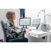 DIGITUS elektrinis reguliuojamo aukščio stalas 120x60x12 cm su USB, baltas