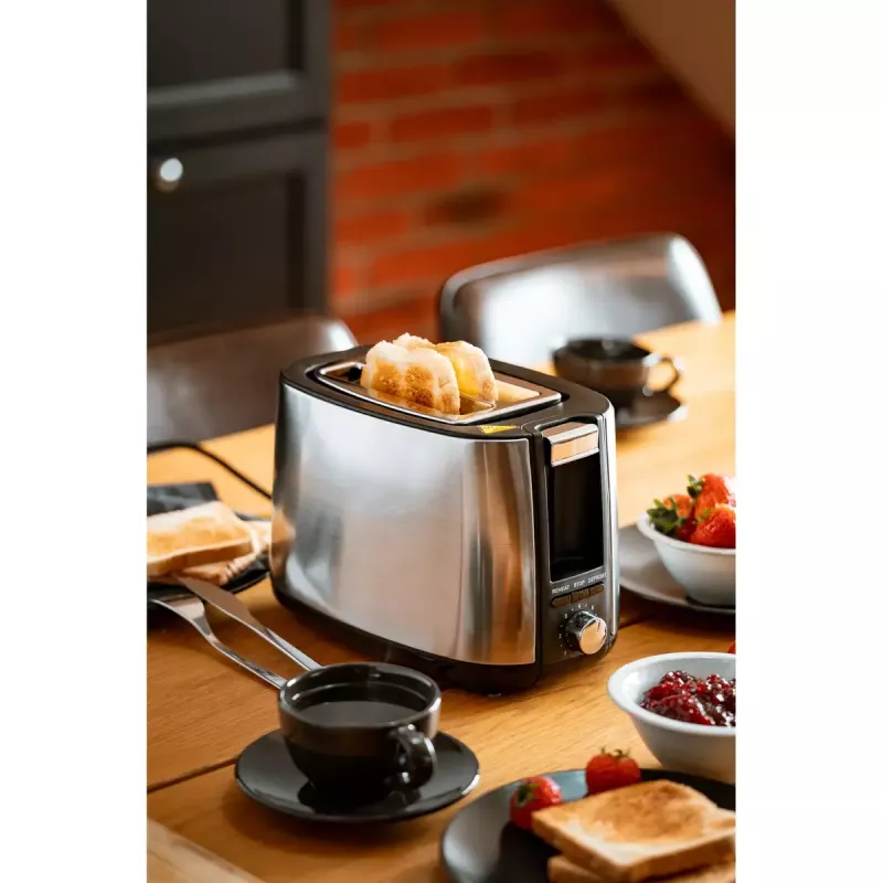 Skrudintuvas Adler AD 3214, 2 griežinėliams, nerūdijantis plienas, 900 W, 7 skrudinimo lygiai, atšildymas/pašildymas/automatinis išsijungimas
