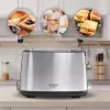 Skrudintuvas Adler AD 3214, 2 griežinėliams, nerūdijantis plienas, 900 W, 7 skrudinimo lygiai, atšildymas/pašildymas/automatinis išsijungimas