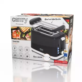 Skrudintuvas Camry Premium CR 3218 2 riekėms 900 W juodas sidabrinis