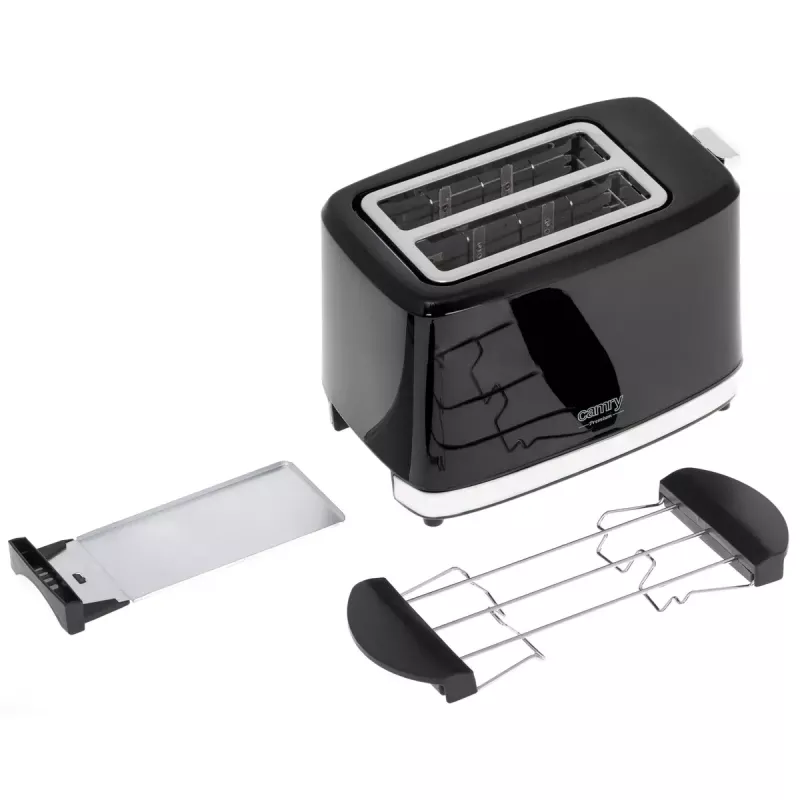 Skrudintuvas Camry Premium CR 3218 2 riekėms 900 W juodas sidabrinis