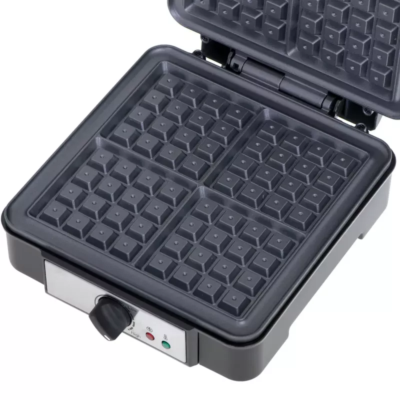 Vaflinė Adler AD 3049, 4 kvadratiniai vafliai, nelipni danga, 1800 W, juoda
