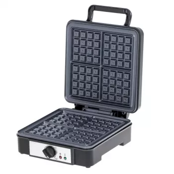 Vaflinė Adler AD 3049, 4 kvadratiniai vafliai, nelipni danga, 1800 W, juoda