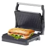Kontaktinis grilis Adler AD 3052 stačiakampis plienas/juoda, 1200 W, grotelės viršuje, užrakinamas dangtis