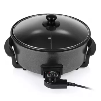 Elektrinė keptuvė Tristar PZ-9135 XL apvali juoda plieninė 1500 W