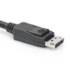 DIGITUS DisplayPort jungiamasis laidas, DP M/M, 3 m su užraktu, Ultra HD 8K, Vers. 1.3/1.4, juodas