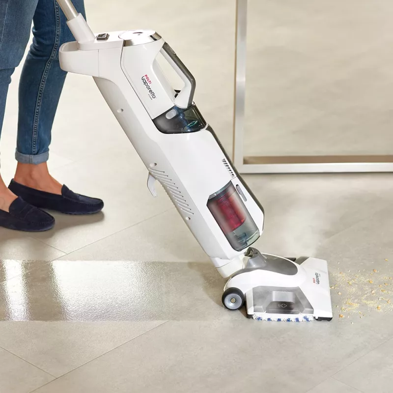 Stačias siurblys su garų valytuvu Polti Vaporetto 3 Clean 1800 W be maišelio baltas