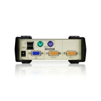 ATEN CS82U 2 prievadų USB - PS/2 VGA KVM jungiklis su KVM kabeliais, 2048 x 1536 pikselių, QXGA, 0,72 W, šviesiai pilka