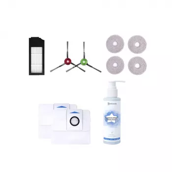 Priedų rinkinys Ecovacs D-KT01-0027 roboto dulkių siurbliui – 2 dulkių maišeliai + 1 filtras, įvairiaspalvis