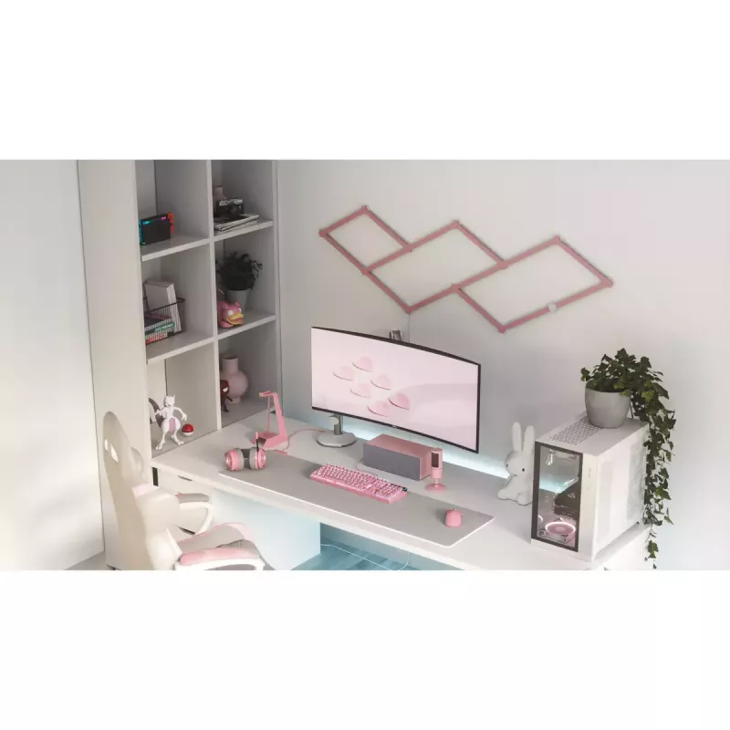 Nanoleaf Skins NL59-0001PM-9PK 9 vnt. Matinė rožinė 259,3 mm