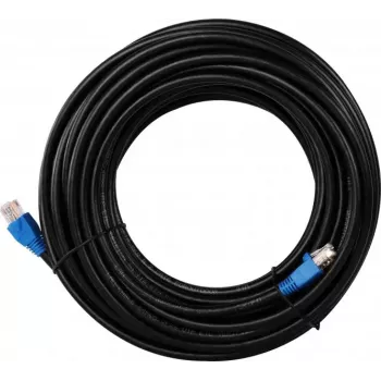 Grynasis kabelis Goobay CAT 6 U/UTP RJ-45 Cat6 15m Juodas
