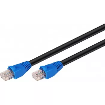 Grynasis kabelis Goobay CAT 6 U/UTP RJ-45 Cat6 15m Juodas