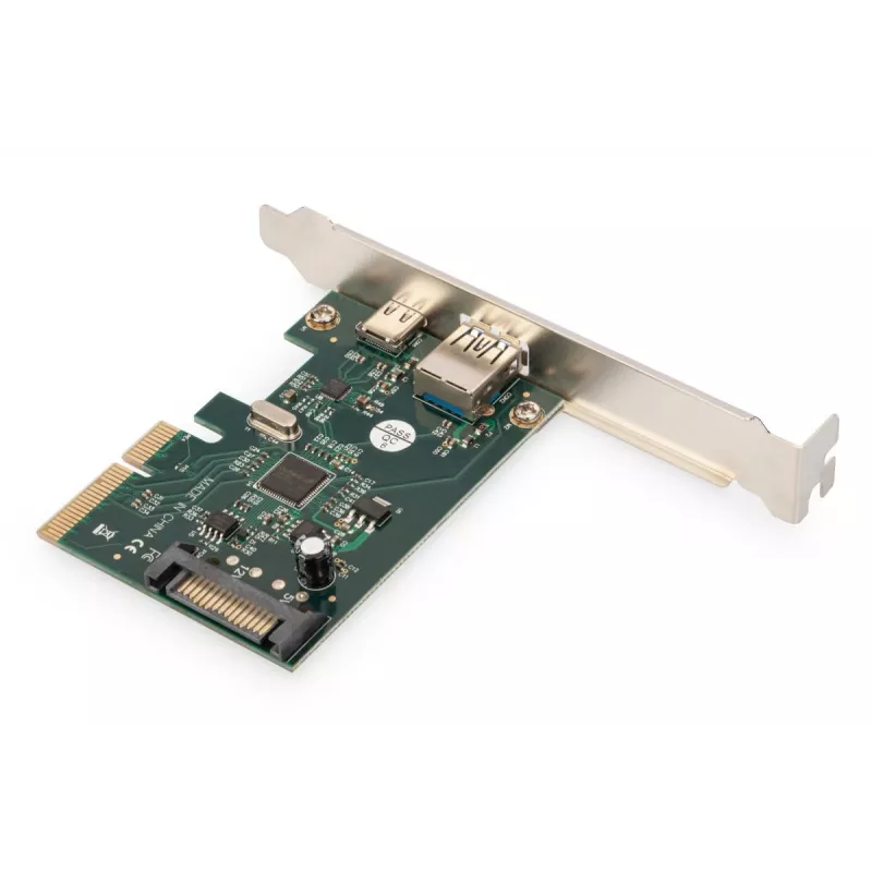 DIGITUS DS-30225 PCIe kortelė USB Type-C + USB-A, iki 10 Gb/s