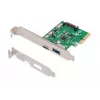 DIGITUS DS-30225 PCIe kortelė USB Type-C + USB-A, iki 10 Gb/s