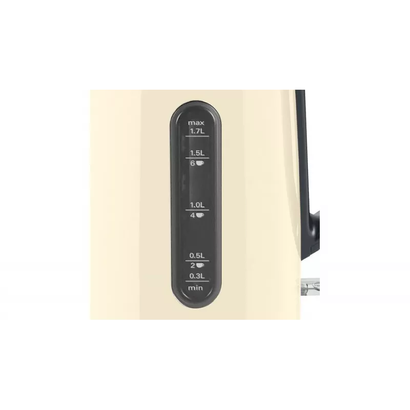 Elektrinis virdulys Bosch TWK4P437 1,7 L, 2400 W, nerūdijančio plieno korpusas, belaidis, smėlio/juodos spalvos