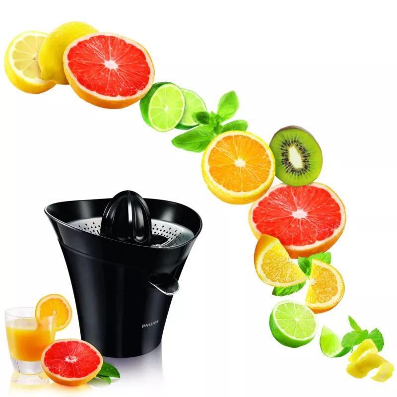 Citrusų spaudė Philips Avance Collection HR2752/90, 85 W, juoda, su lašėjimo stabdymu ir laido laikymu