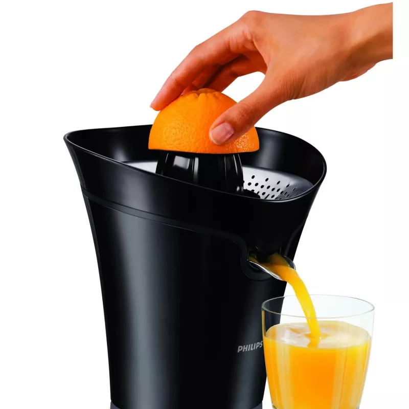 Citrusų spaudė Philips Avance Collection HR2752/90, 85 W, juoda, su lašėjimo stabdymu ir laido laikymu