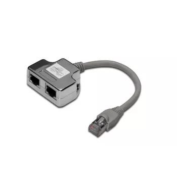 DIGITUS CAT 5e adapteris jungtis 2x RJ45 motina į 1x RJ45 tėvą 0,19 m
