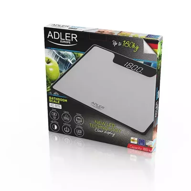 Svarstyklės elektroninės asmeninės Adler AD 8174s
