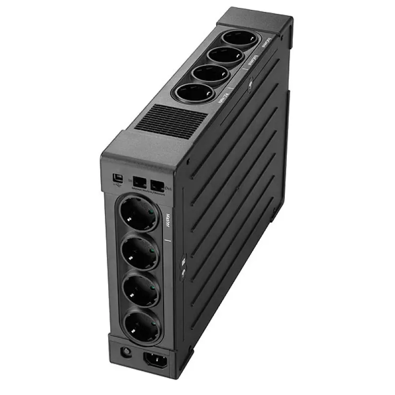 Eaton Ellipse PRO 1200 DIN nepertraukiamo maitinimo šaltinis (UPS) 1,2 kVA / 750 W, linijinis-interaktyvus, bokštas, 8 lizdai