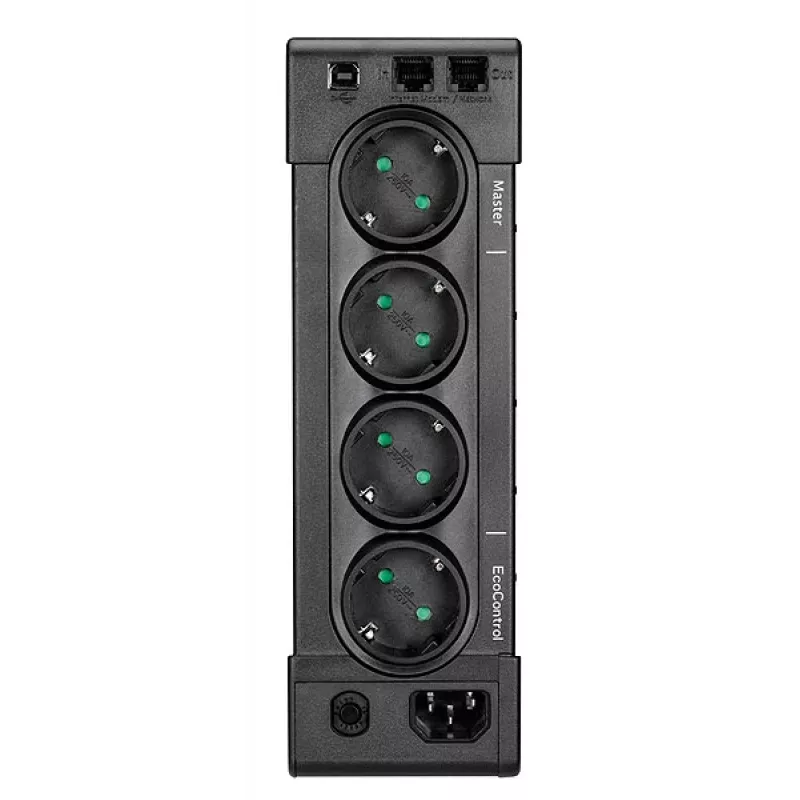 Eaton Ellipse PRO 650 DIN nepertraukiamo maitinimo šaltinis (UPS) 650VA/400W, linijinis interaktyvus, bokštas, 4 lizdai
