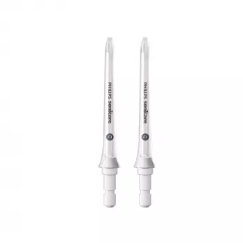 Philips HX3042/00 elektrinio irigatoriaus antgalis – 2 vnt., balti pakeitimo antgaliai
