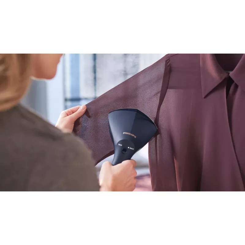 Garinis garintuvas Philips GC810/20 – 1600 W, 0,23 L talpa, 32 g/min nuolatinis garas, juoda/rožinė
