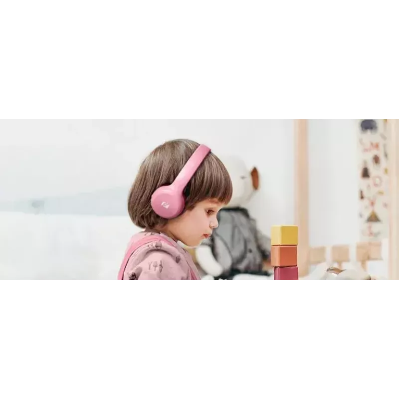 Belaidės ausinės ant galvos Muse M-215 BTP, Bluetooth, 115 g, rožinės spalvos