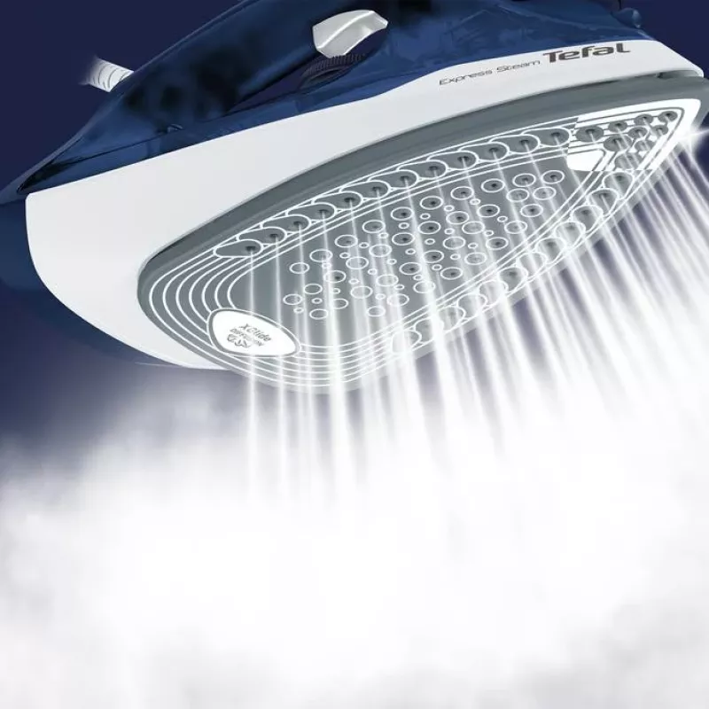 Tefal FV2838 Lygintuvas sausu ir garu su Cerilium padu 2400 W Mėlyna, Balta