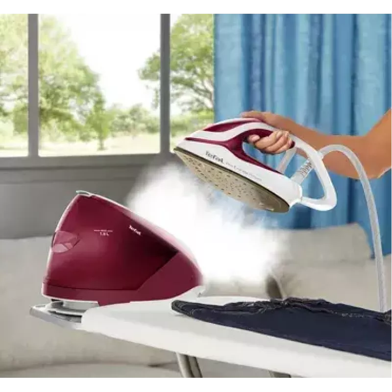 Tefal GV9220 garo lyginimo stotis 2600 W Durilium AirGlide Autoclean padas Burgundinė, Balta